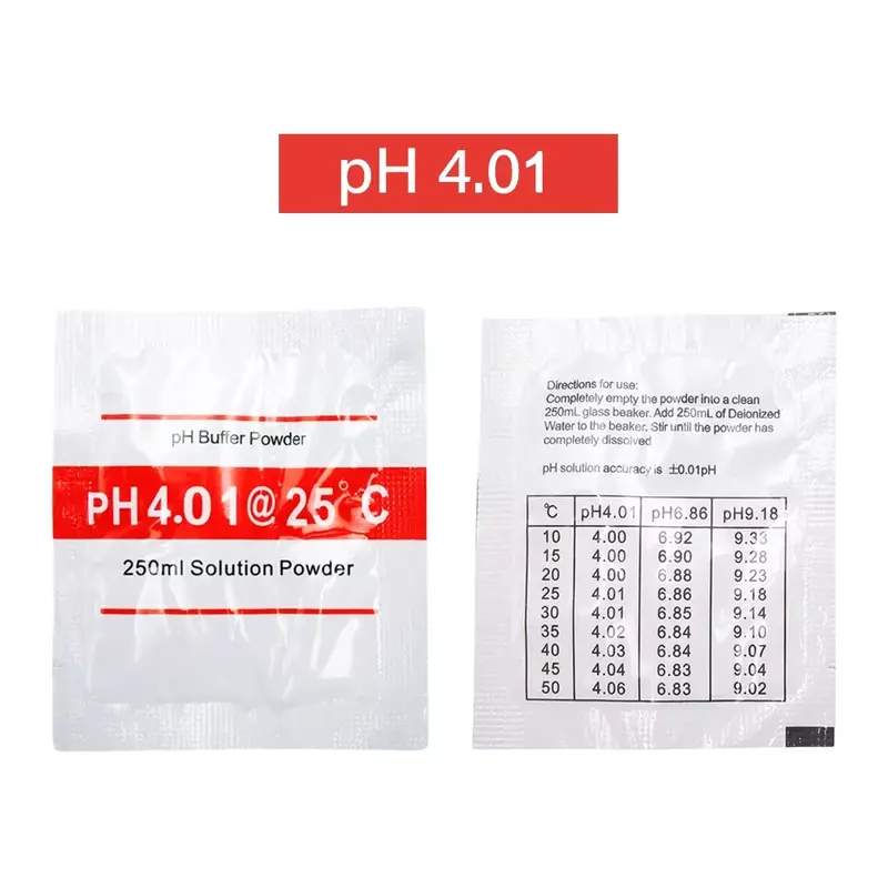 3/6/15pcs PH 4.00 6.86 9.18 Solution Calibration Buffer Powder Accuracy 0.01PH  For PH Tester Meter Digital Measurement
