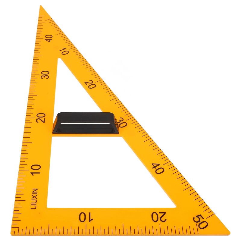Misurazione della cancelleria del righello di precisione che insegna l'aula della geometria di plastica del triangolo