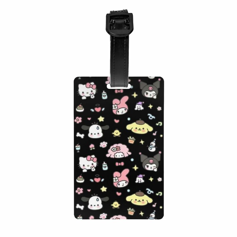 Hello Kitty Pochacco Pom Pom Purin Melody zawieszka na bagaż urocza kreskówka walizka ochrona bagażu imienna karta identyfikacyjna
