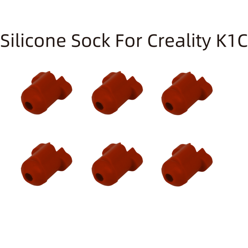 Funda de silicona para Creality K1C, funda de aislamiento térmico, cubierta de calor de cerámica, calcetín de silicona negro y rojo