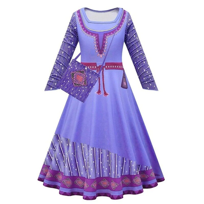 Życzę element ubioru dzieciom dziewczynek asza Cospaly kostium na Halloween sukienka księżniczki karnawał urodziny strój malucha
