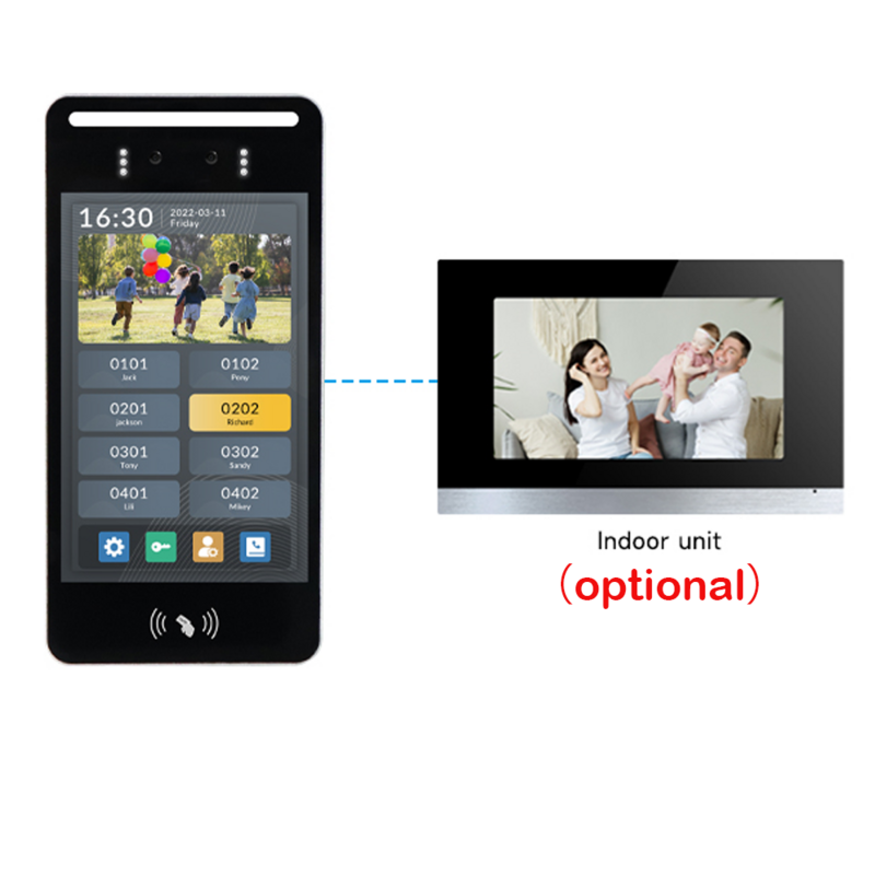 Sistema de intercomunicación para edificios de apartamentos IP, función Facial NFC, reconocimiento Facial, pantalla táctil, intercomunicador Android