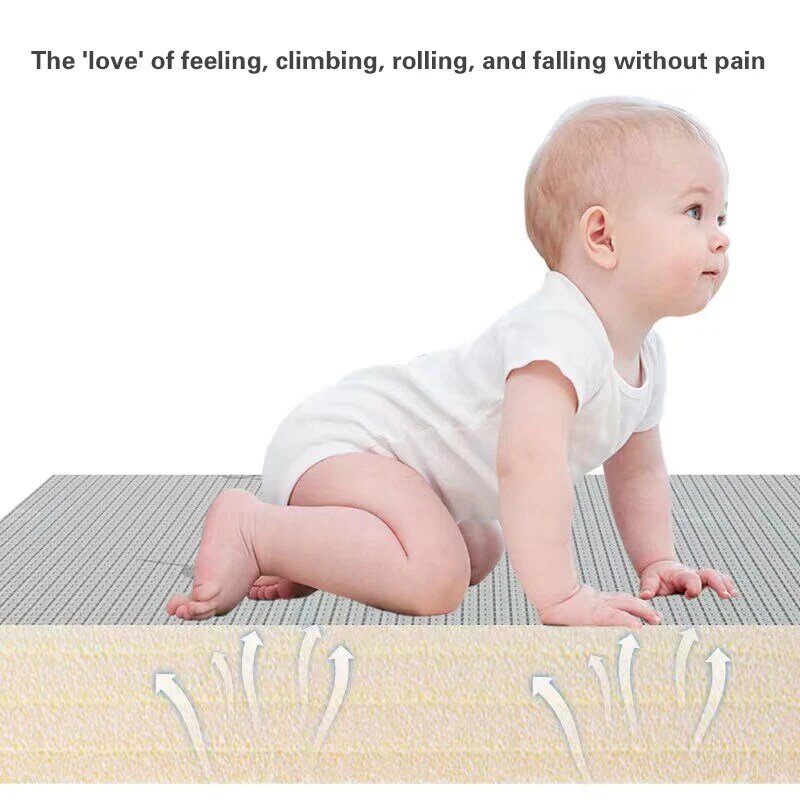 Tapete grosso de bebê engatinhando, tapete infantil, tapete de segurança, tapetes ambientalmente amigáveis, 180cm x 150cm x 1cm, 0-6m