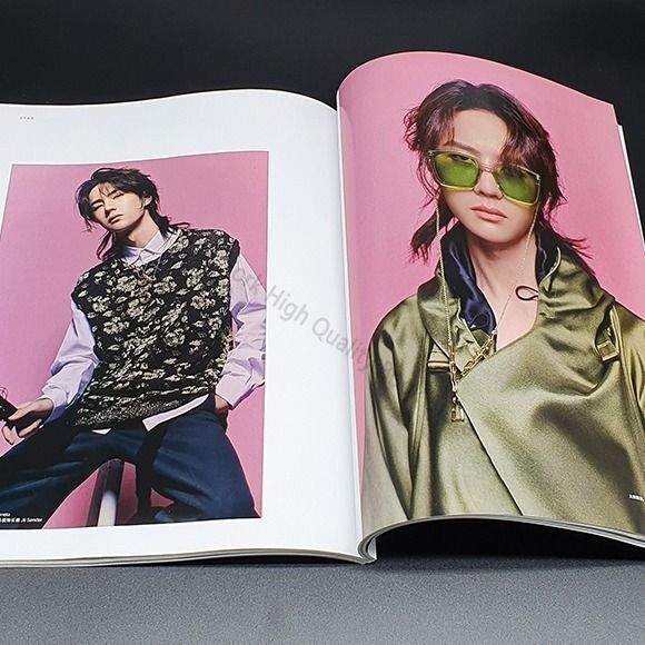 王yibo-メンズファッションマガジン演奏記念本、フォトアルバム、ol周辺機器、画像アルバム