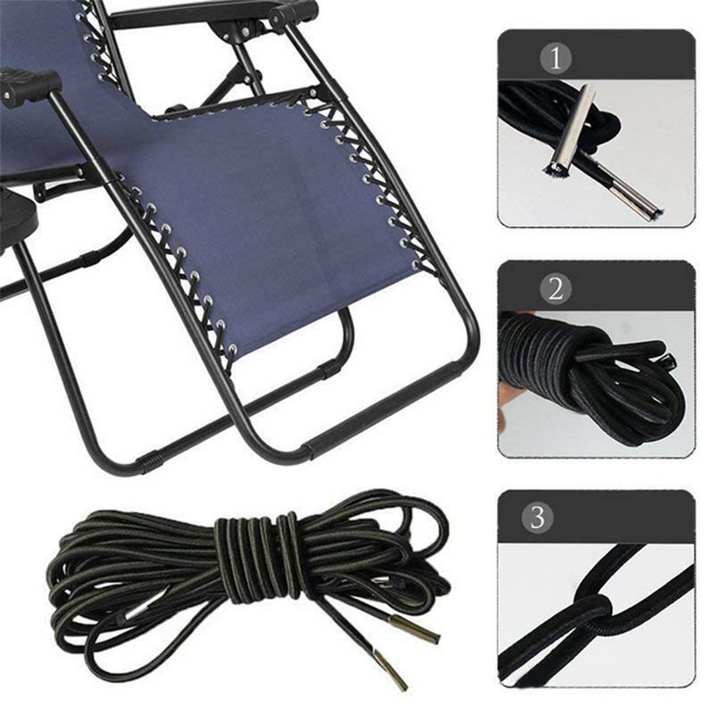 Corda elástica para cadeira reclinável, cabo anti-gravidade para cadeira de jardim, peças de reposição, 4pcs
