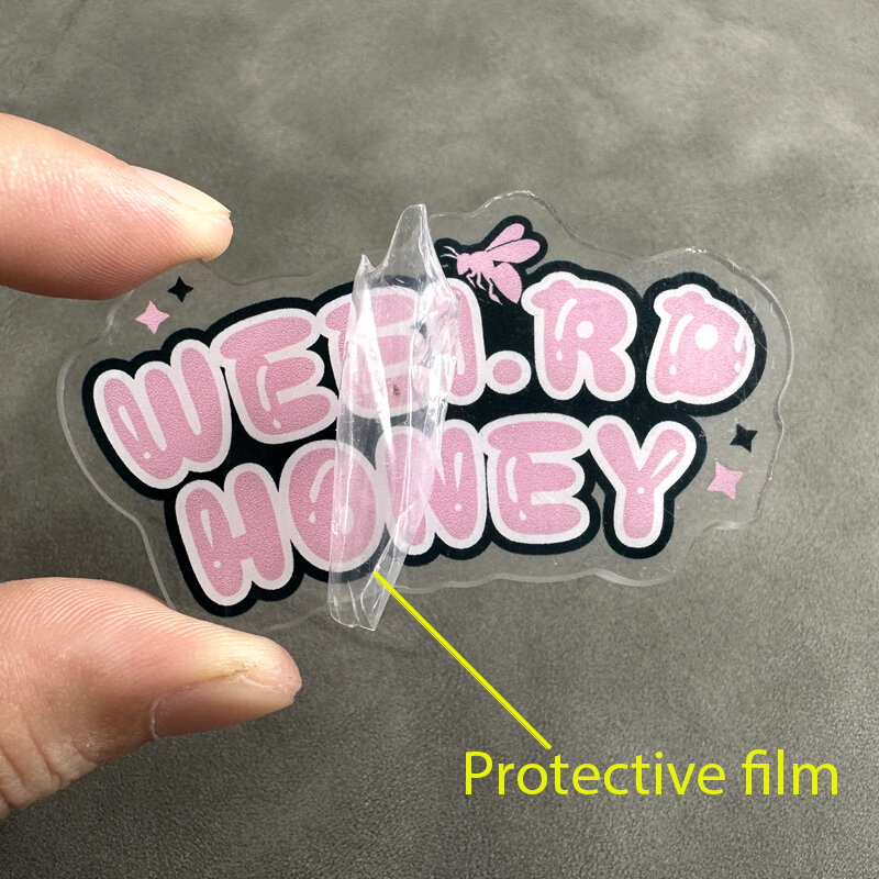 Benutzer definierte Acryl nadeln Abzeichen klare Epoxy Brosche benutzer definierte Tier niedlichen Schmuck Cartoon Foto personal isierte Kunststoff-Pin für Geschenke