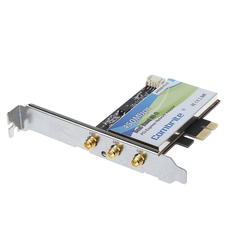 Adattatore WiFi Wireless PCI-Express Scheda rete Gigabit 300Mbps Dual Band 2.4G+5G P9JB