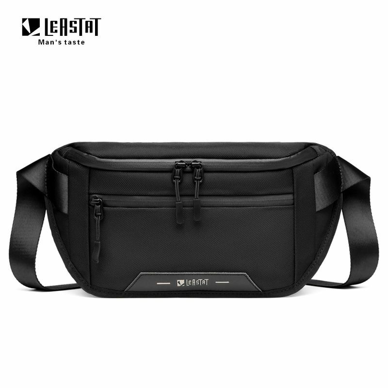 Fashion Solid Color Men's Waist Packs High Quality Nylon Unisex Chest Bags Casual Travel Crossbody Bag Male Sport Waist Belt Bag