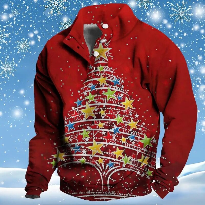 Natale capodanno bottoni da uomo felpa giacca Abarth felpe con cappuccio per uomo Y2k autunno maniche lunghe stampa 3d top abbigliamento da strada