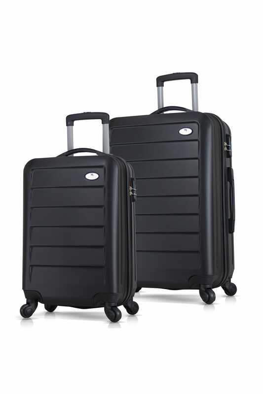 Cabina Unisex nera e Set di valigie medie Volume completamente grande comoda borsa da viaggio infrangibile robusta consegna veloce e sicura