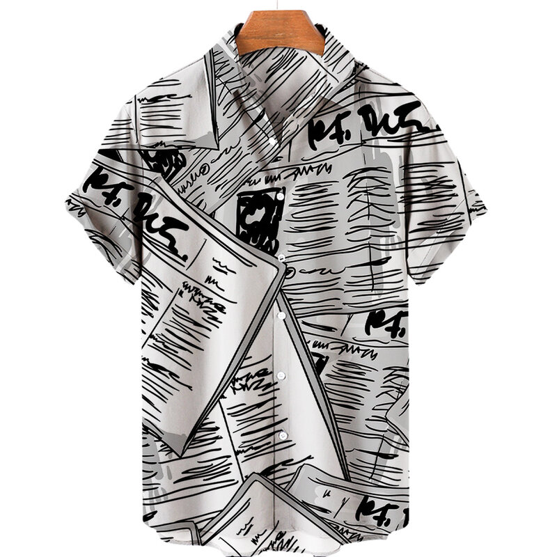 Retro męski z krótkim rękawem Hawaii koszula na co dzień luksusowa marka męska markowe ubrania dla mężczyzny kwiecista bluzka ubrania Vintage
