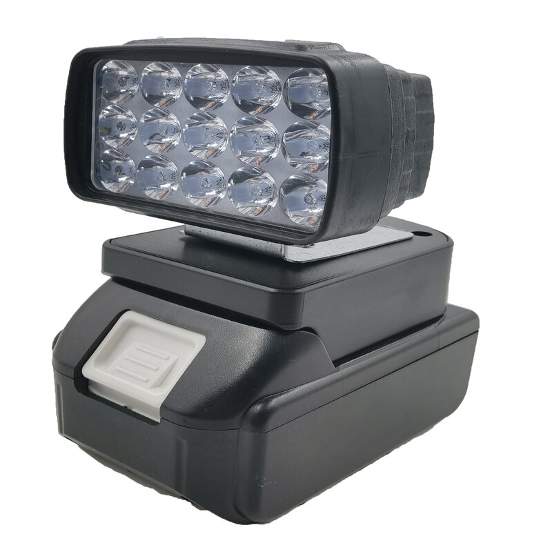 Luzes de trabalho para Makita 18V Li-ion Battery 15 Lâmpadas LED Com Carregador USB Switch Cordless Emergência Flood Camping Lanterna