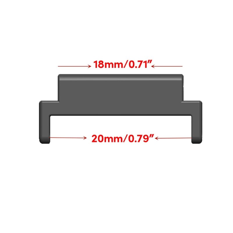 Collegamento adattatore a sgancio rapido per connettore cinturino da 2 pezzi per braccialetto da polso da 18 mm-20 mm