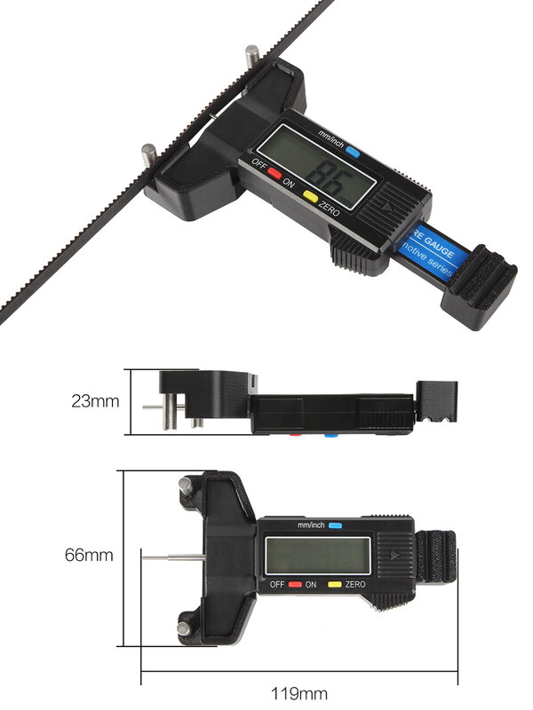 3DSWAY 타이밍 벨트 탄성 장력계, 보론 동기 벨트 장력 게이지, 테스터 감지 측정, 3D 프린터 부품, 2GT