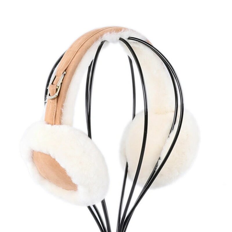 Unisex Winter Warm Shearling Wool Earmuffs Ear Earflap Plush Earmuff Girls Ladies Women Hairbands Ear Muffs Ear Warmer