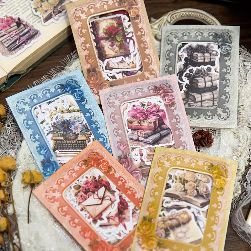 30 buah stiker Retro romantis huruf buku panduan bahan kertas perlengkapan alat tulis paket buku tempel sekolah potong 160x95MM