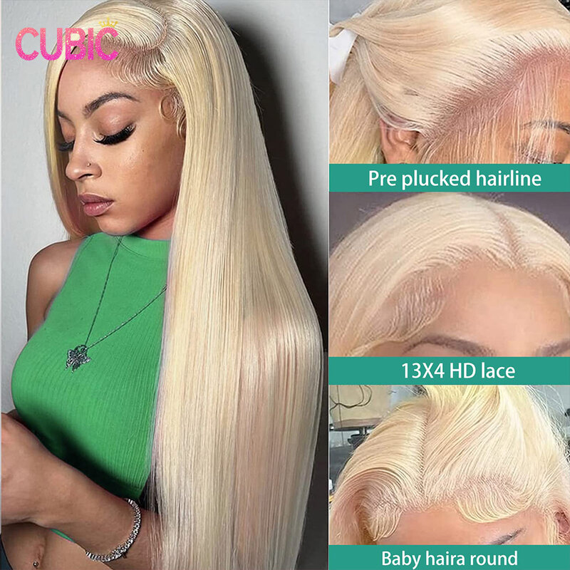 Blonde Wig Human Hair 613 Lace Front Wigs Human Hair 13x4 180% Density Straight Lace Frontal Wigs Human Hair Wig Pre Plucked