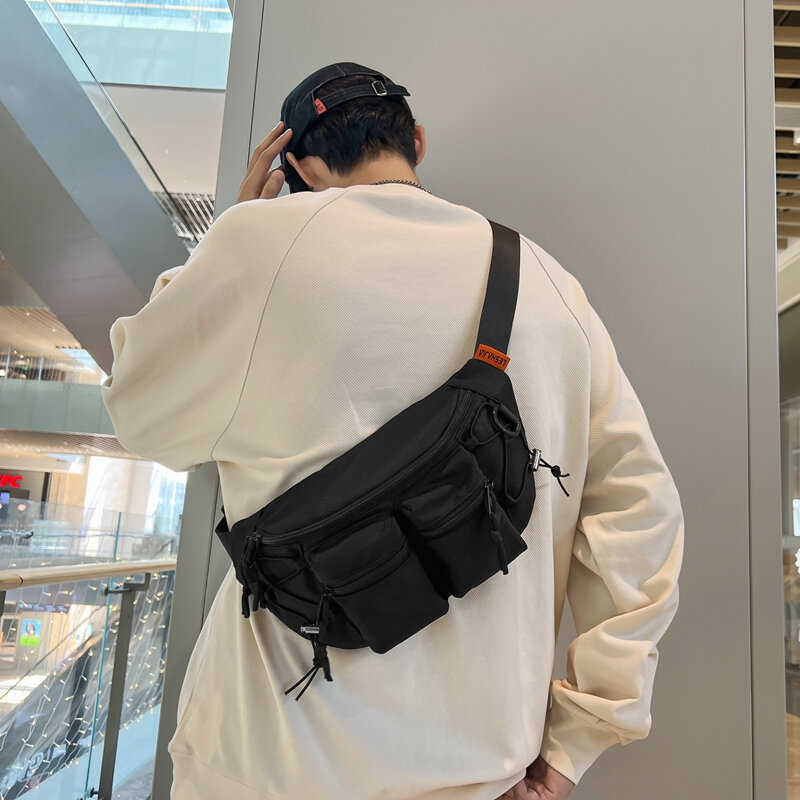 女性用ナイロンジッパー式ウエストバッグ,丈夫で用途の広いバッグ,2023