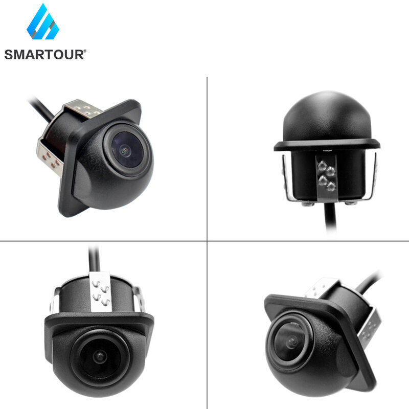 Smartour-Câmera de Visão Traseira Do Carro, Visão Noturna, Assistência Automática De Estacionamento, Chips CCD Fisheye HD, AHD 1080P, 4K