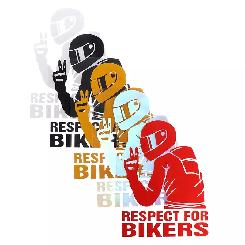 10pc 15x11CM Respect Biker Sticker For On Car Motorcycle Vinyl 3D Stickers Motorcycle Vinyl 3D Stickers And Decals
