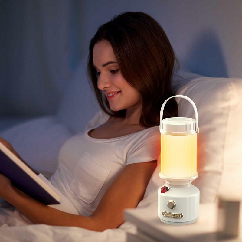 Lanterna LED Camping portátil, Pequena luz noturna, Lâmpada recarregável, Luz Tent ao ar livre