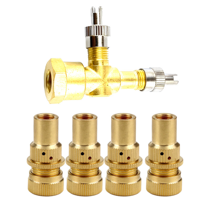 1 Set 3-Way Valve Stem Port TPMS Tee Adapter Tire Pressure Gauge Connector Kit Universal for Car Motorcycle New