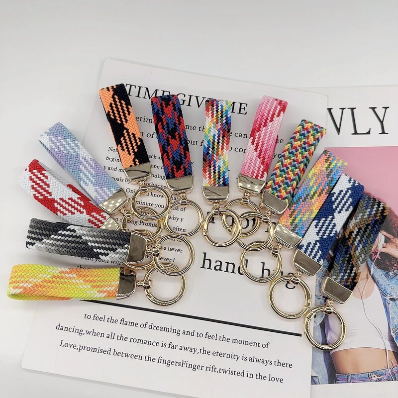 Auto Schlüssel bund Amazon neues Produkt Gummiband elastisches Webseil Nylons eil Multifunktion armband