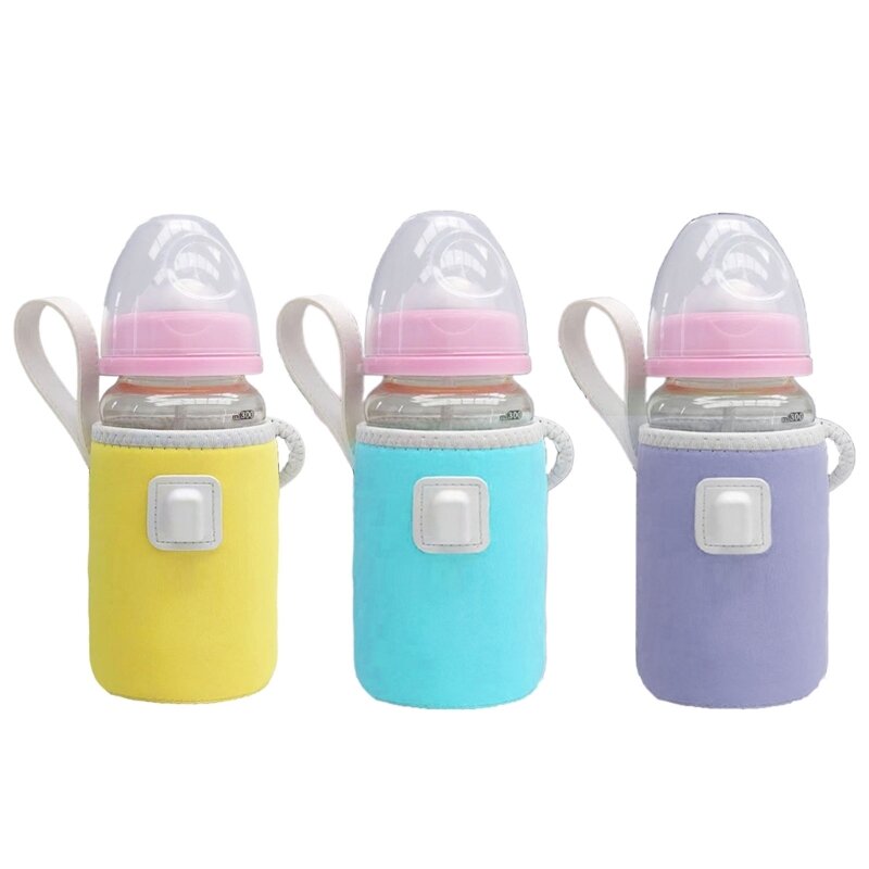 Milchwärmebehälter mit Ladekabel und Flaschenwärmer mit für Kinderwagen
