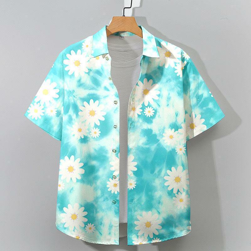 Camicie hawaiane da uomo stampa 3D grafica moda bottone manica corta risvolto Streetwear camicetta hawaiana camicie per uomo estate