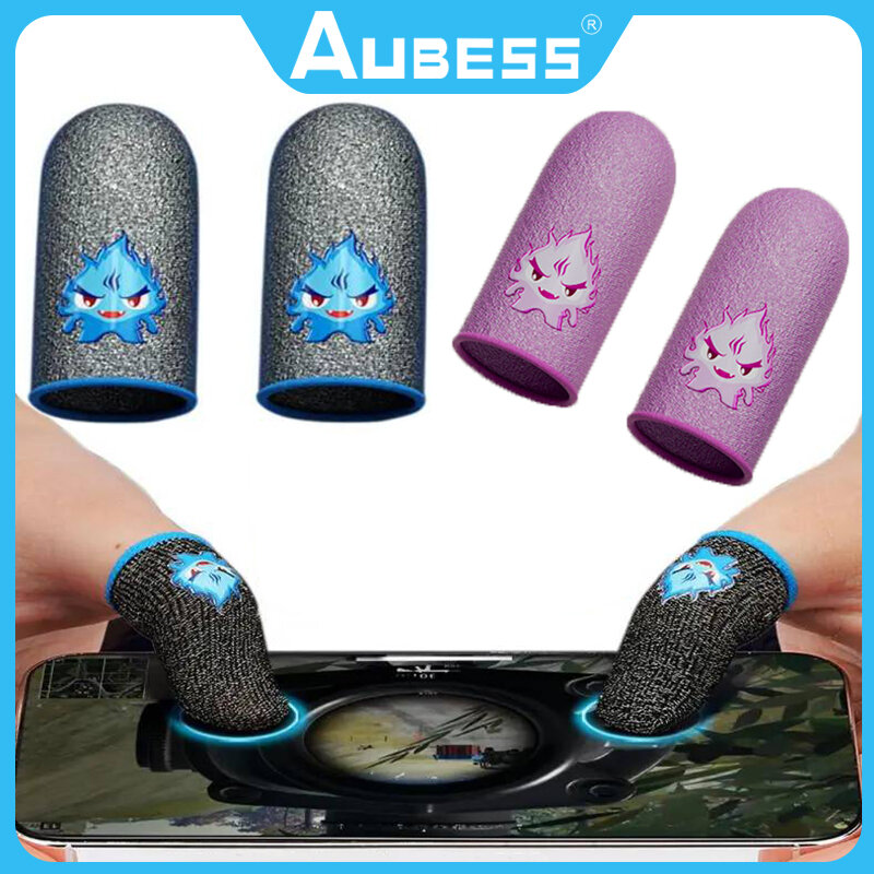 Gaming Lichtgevende Vingerhoes Ademende Vingerhoes Voor Pubg Mobiele Games Touchscreen Vingerbedjes Bedekken Mobiele Touch