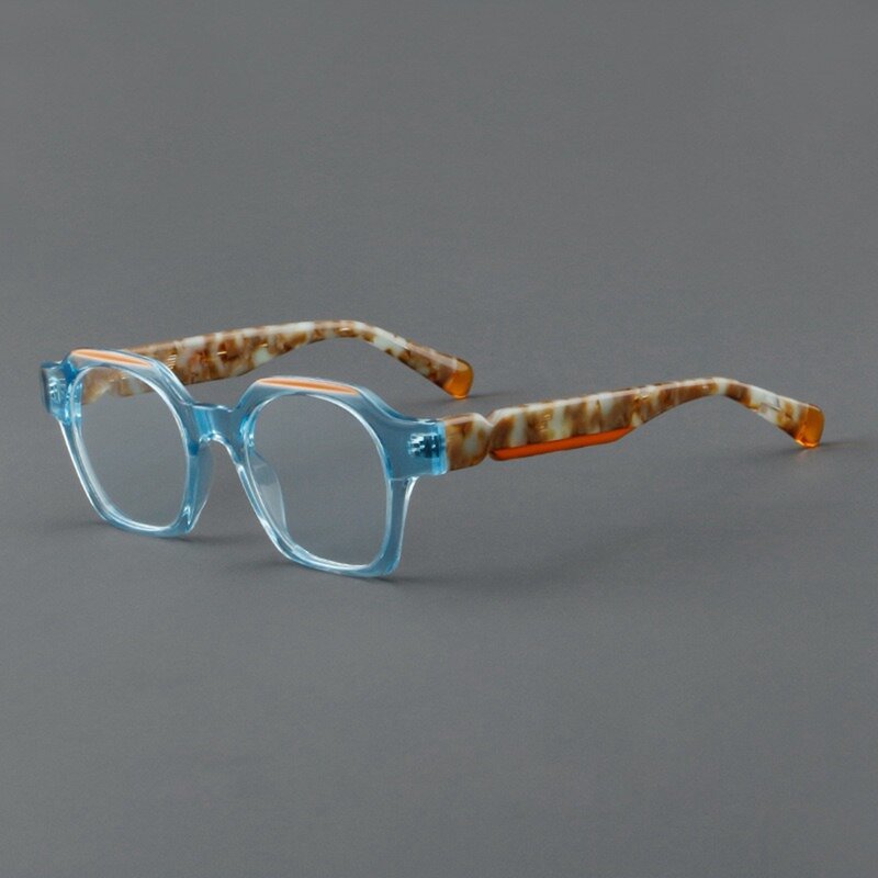 نظارات مضادة للضوء الأزرق للرجال والنساء ، نظارات عتيقة ، عدسة شفافة ، مصمم العلامة التجارية ، إطار أسيتات نسائي ، إطار نظارات