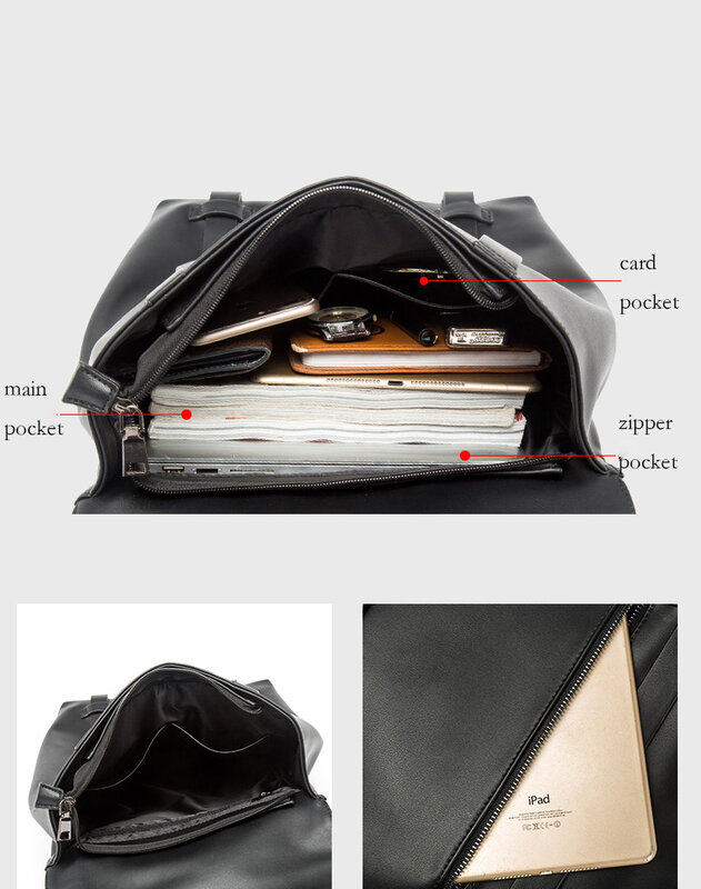 حقيبة ظهر جلدية عالية الجودة للرجال ، حقائب مدرسية للطلاب الذكور ، حقائب كتف كبيرة ، جديدة ، شحن مجاني ،