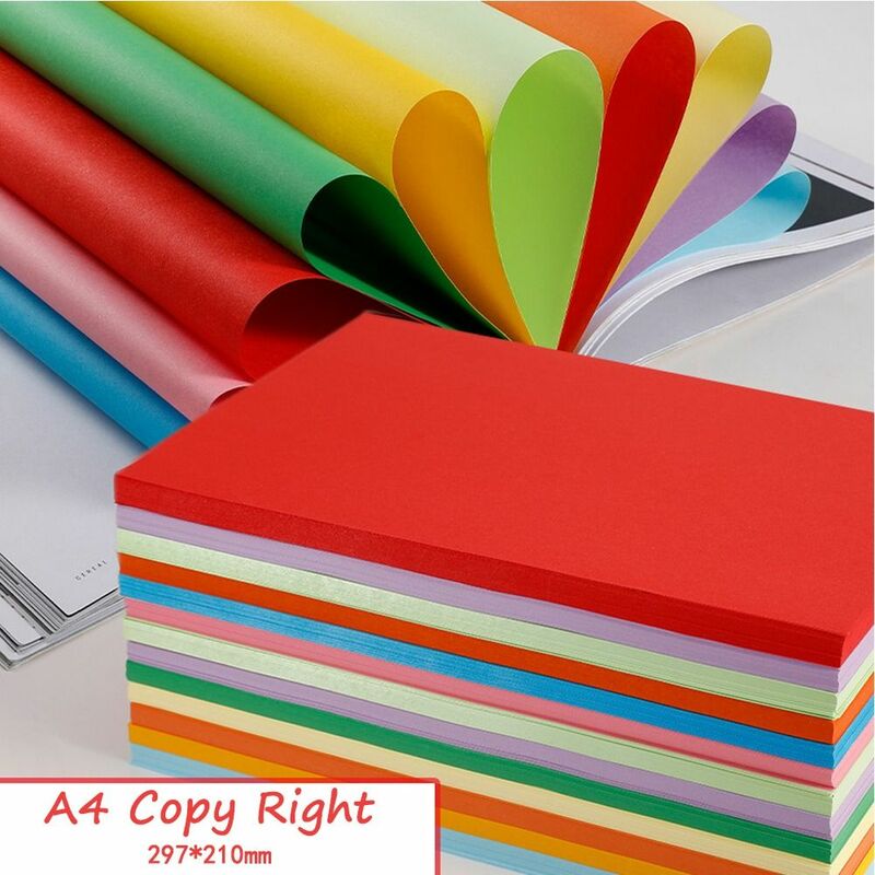 งานฝีมือกระดาษพับสองด้าน A4การพิมพ์สีแบบอเนกประสงค์และพิมพ์กระดาษงานฝีมือพับหลากสีที่แตกต่างกัน