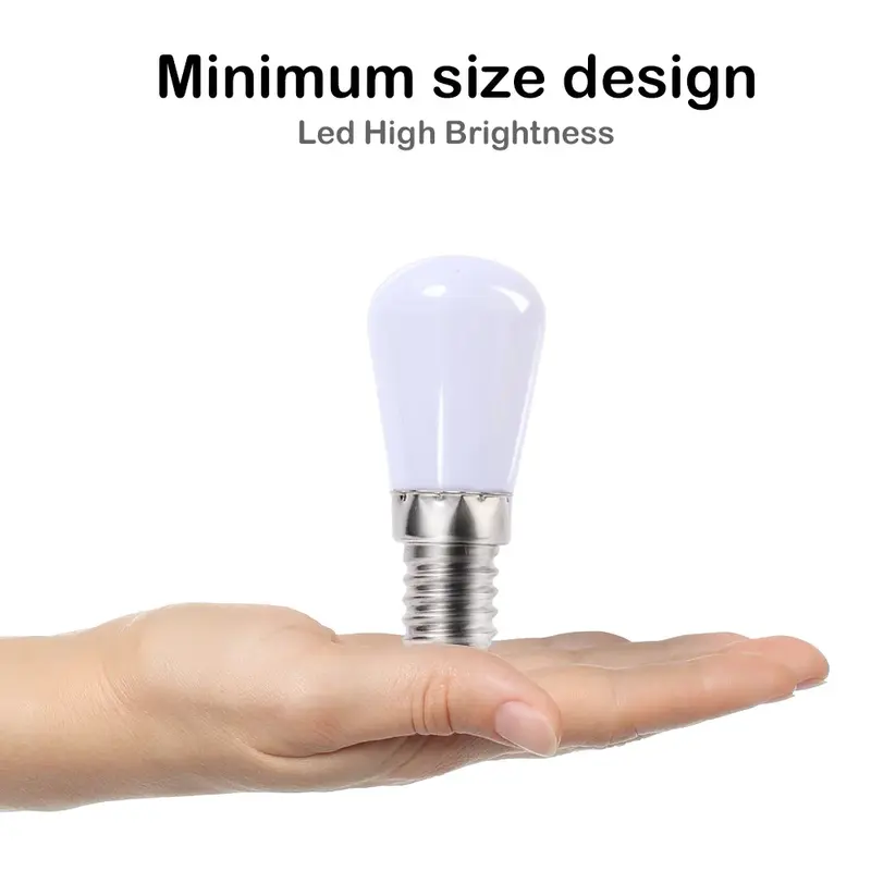 Mini Substituição De Lâmpada LED, Lâmpada De Parafuso De Halogênio, Armários De Exposição Do Refrigerador, E14, E12, 1Pc