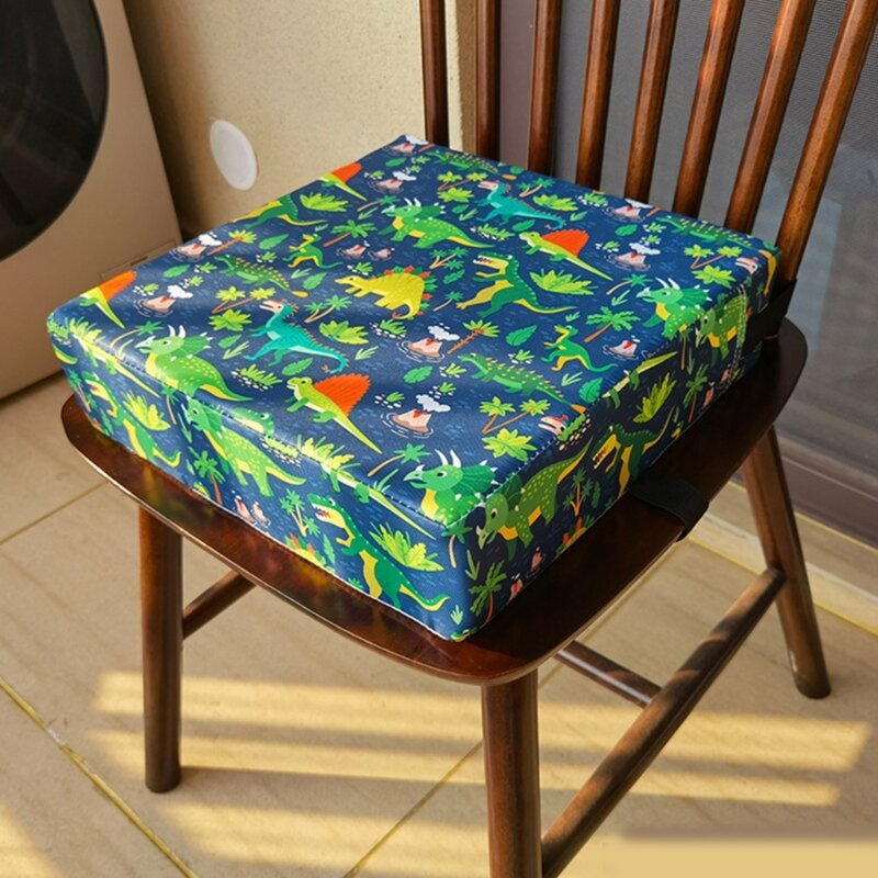 Portable Toddler Booster  for Dining Table Non Slip Bottom Dining Chair Booster Cushion Detachable Cover for Infant
