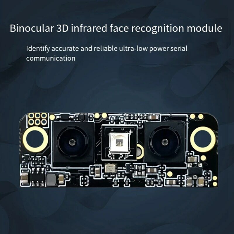スマートアクセス顔認識モジュール、3D赤外線双眼カメラ、ライブボディ検出、シリアル通信、fr1002
