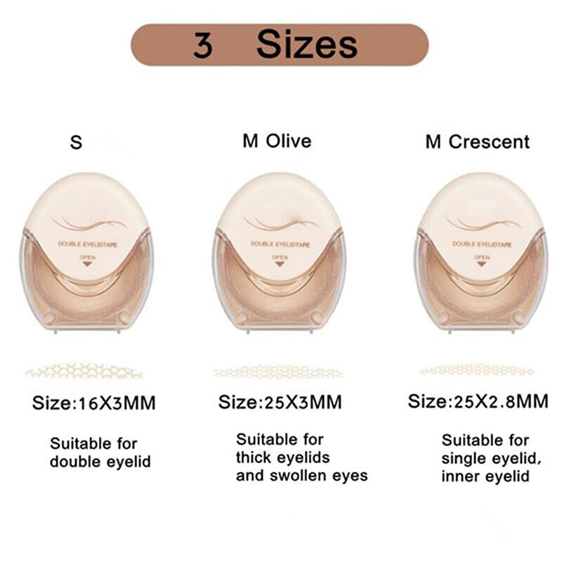 120 Crescent Shaped Invisible Mesh Eyelids Eye Cosmetics Lace Eyelids Stickers Women's Double Eyelid Cosmetics