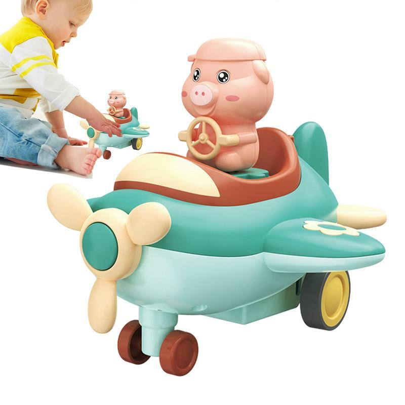 Раздвижной игрушечный автомобиль, гоночные автомобили с животными, игрушки с хвостовиком, Модель гоночного автомобиля, развивающие игрушки, детская Механическая интерактивная игрушка