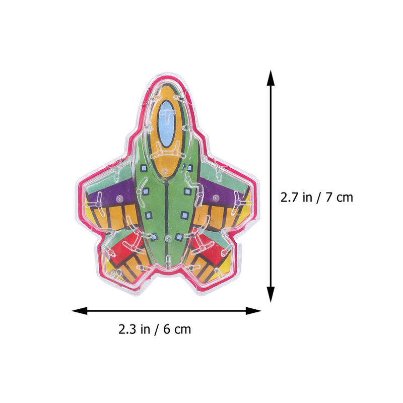25 Stuks Puzzels Vliegtuig Doolhof Labyrint Speelgoed Kraal Bordspel Voor Kinderen Plastic Rollende Kind