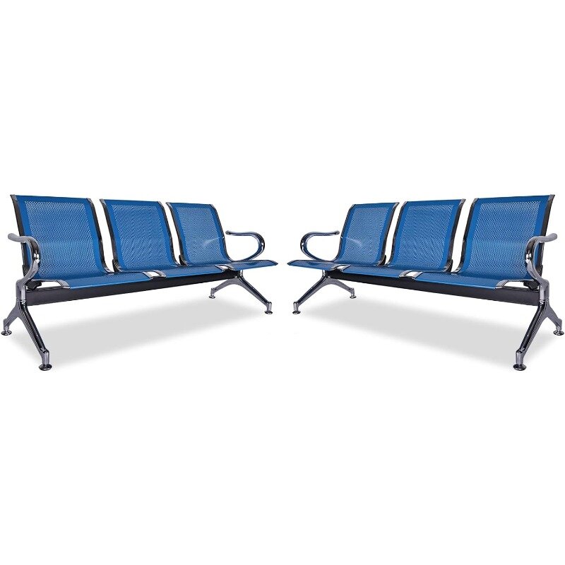 Airport Waiting Chairs Salon Office Waiting Room Benches Waiting Area Reception Chairs with Arms for Bank, Hospital, School