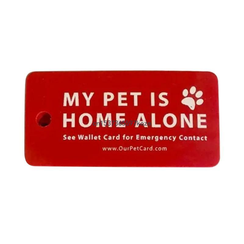 Tag chiave con carte contatto emergenza Portachiavi con contatto emergenza per animali domestici