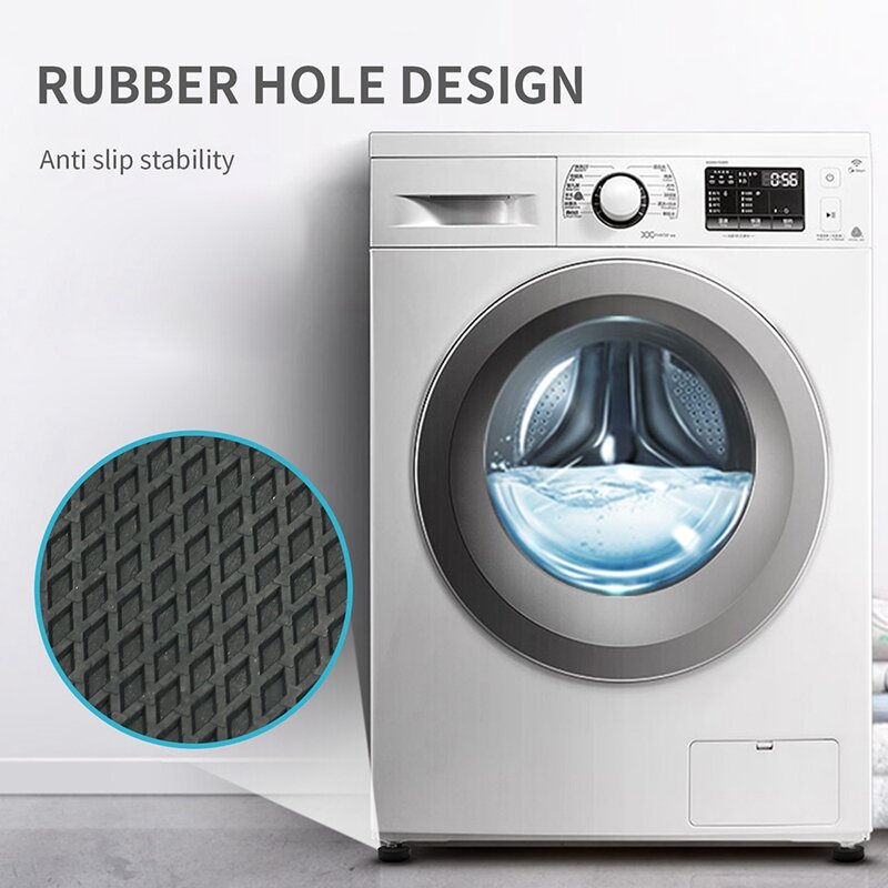 Anti Vibration Pads For Washing Machine, Rubber Pads For Noise Dampening, Washer And Dryer Pads For Absorbing Shock 4PCS