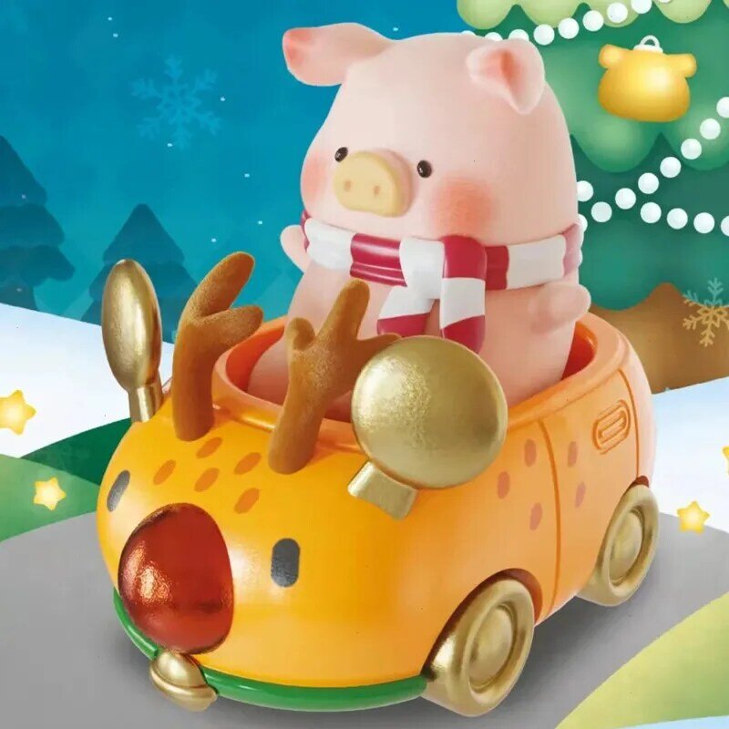 Blind Doos Lulu Pig Kerst Town Serie Guess Tas Caja Ciega Guess Tas Verrassing Pop Anime Figuren Meisje Gift Mystery doos