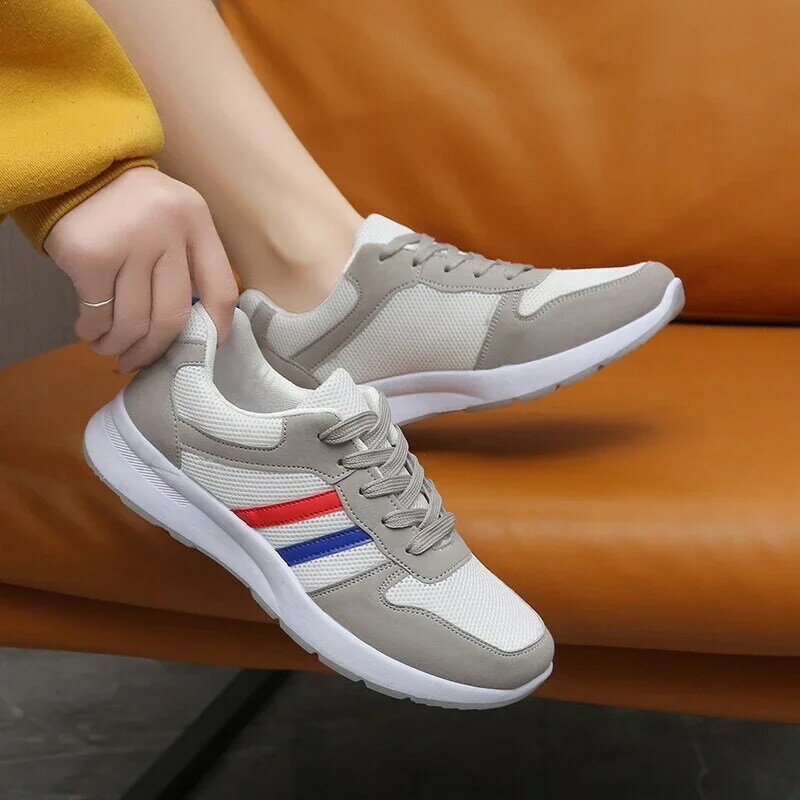 Women's Sneakers New Lace Up Breathable Mesh Platform Shoes for Women Outdoor Light Women's Casual Running Shoes Durable Tenis