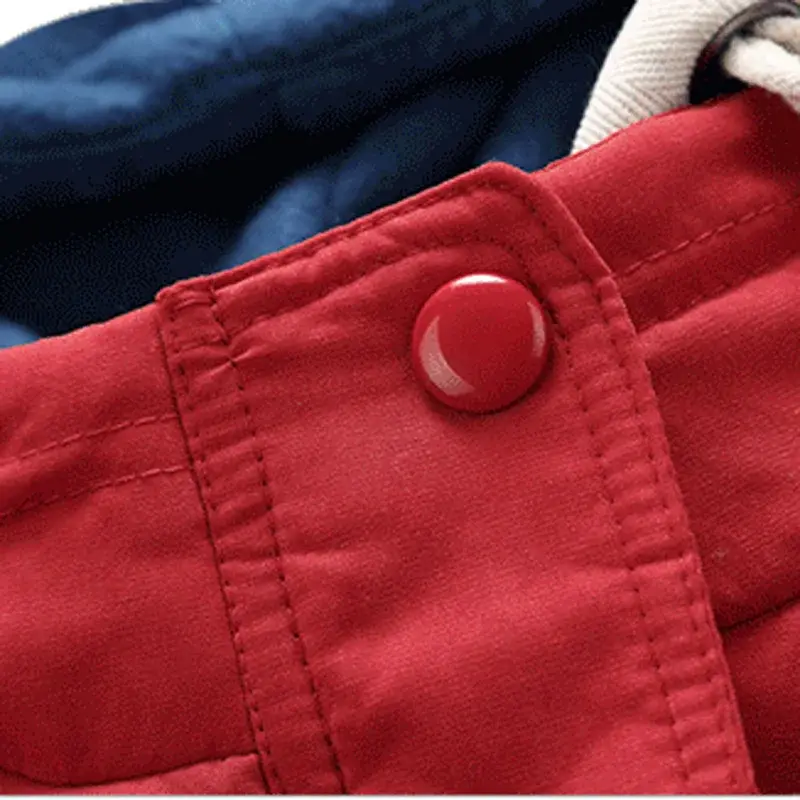 Abreeze-Jaqueta infantil casual com capuz quente, parkas, casacos sólidos, casacos infantis, meninos, 4-10t, inverno