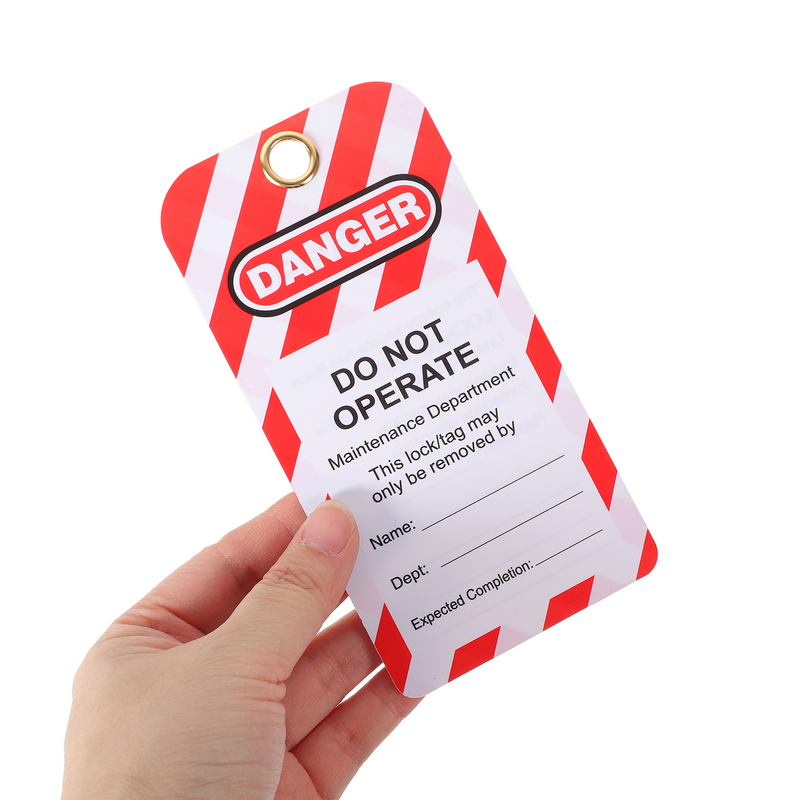10 Pcs Lock Out Tag Danger Tags Lockout Label Hanging Warning Sign Do Not Operate