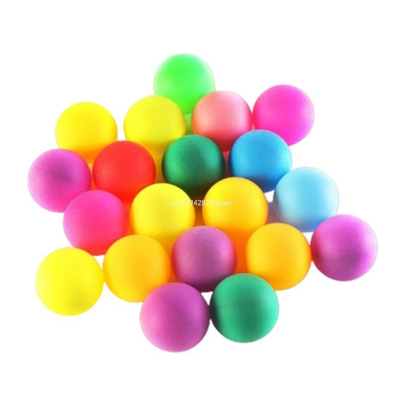 50Pcs Colored Table Tennis Ball Entertainment Game Ball for Learning Activity