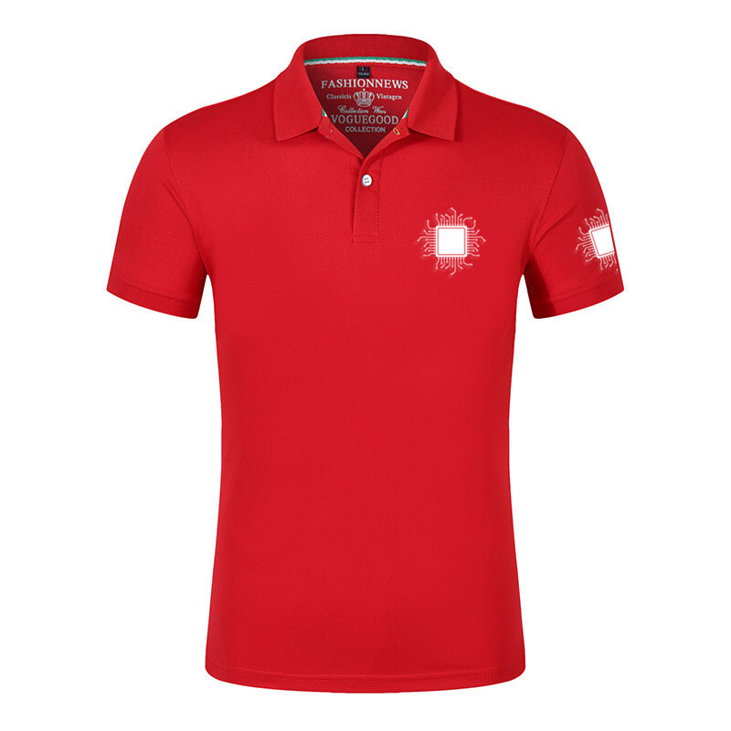 Схема Процессора 2023 Новая Летняя мужская рубашка-поло с коротким рукавом контрастная уличная одежда повседневные Модные топы