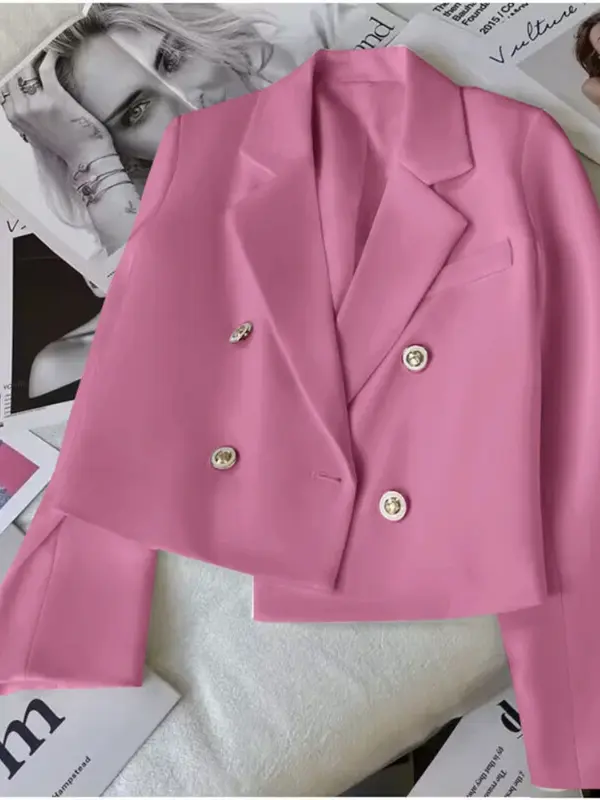 Blazer da donna versione coreana abiti moda Slim Fit giacche a maniche lunghe per ufficio donna abbigliamento ufficiale cappotti Casual