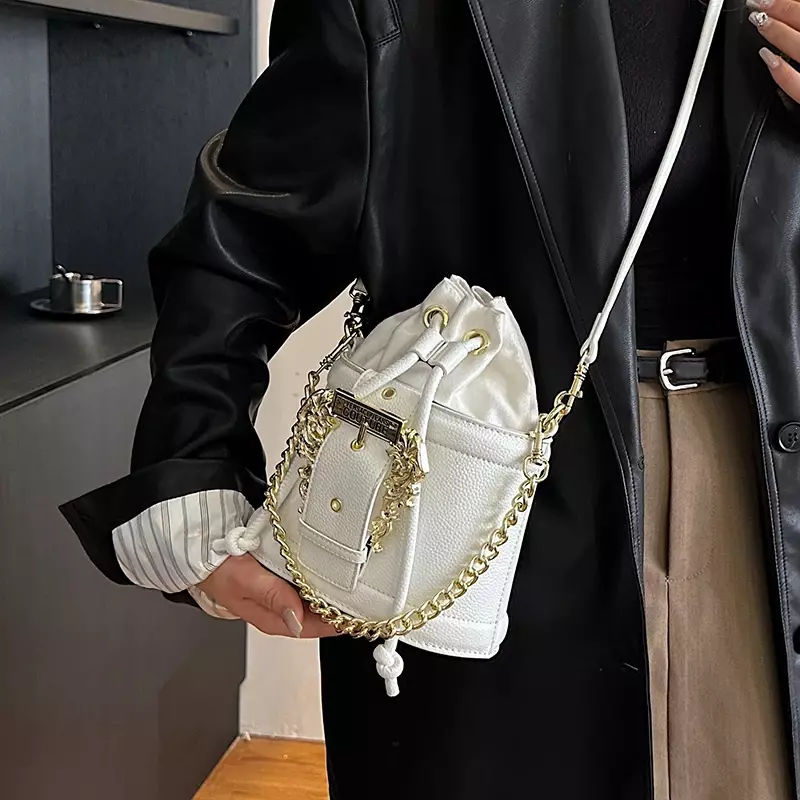 Petit sac à bandoulière en cuir PU pour femme, sac à main Messenger, designer de luxe, initié, mode féminine, tendance, 2023, E27